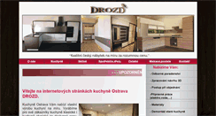 Desktop Screenshot of kuchyne-drozd.cz