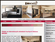Tablet Screenshot of kuchyne-drozd.cz